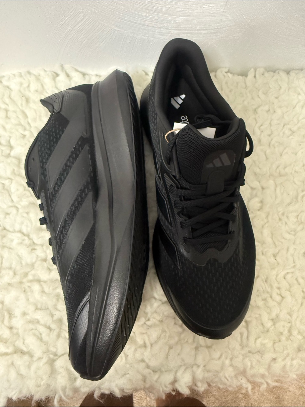 adidas Black Mesh Athletic Sneakers - Picture 2 of 6